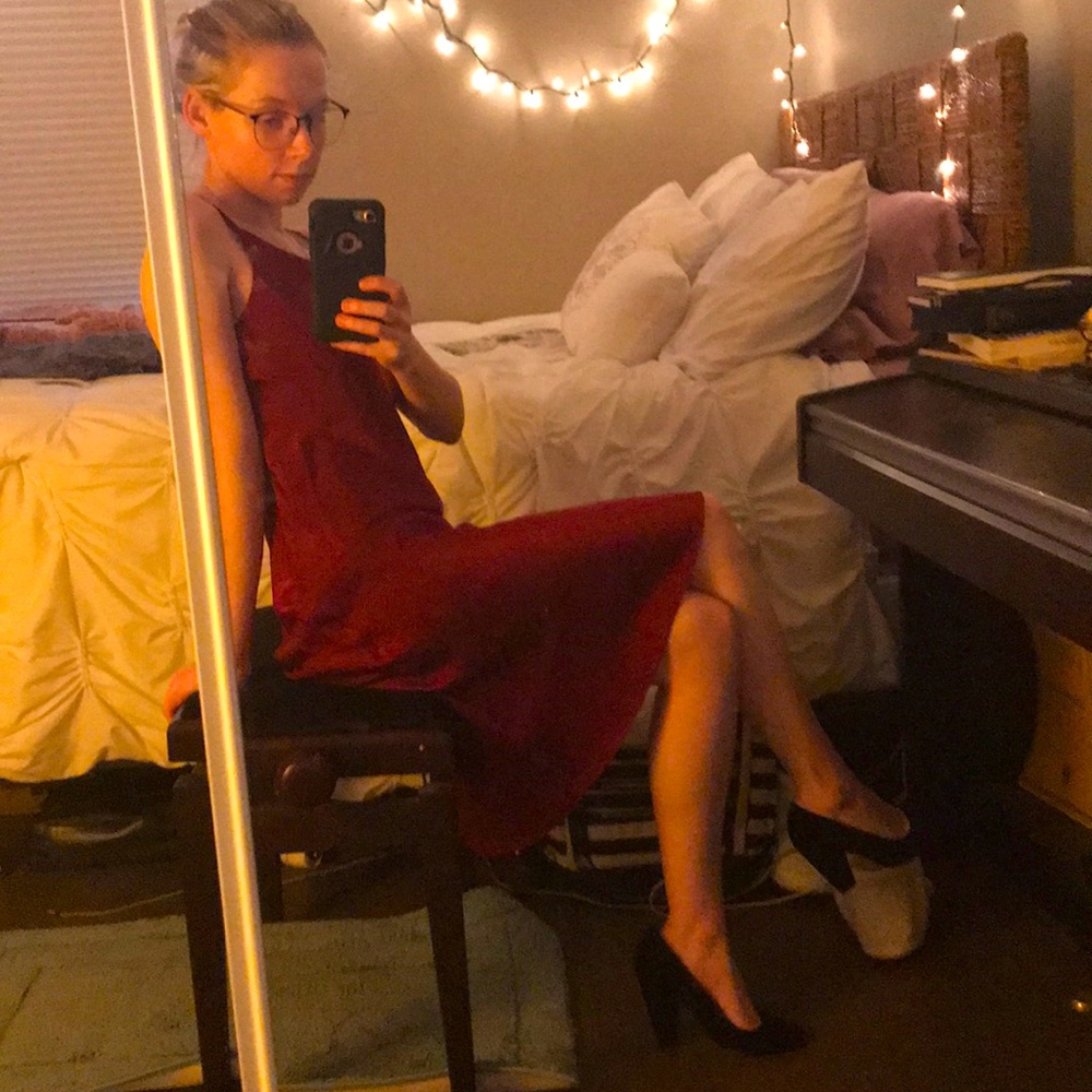 Red dress